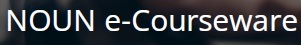 NOUN OpenCourseWare
